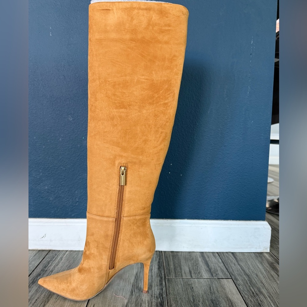Vince Camuto Elegant Tan Knee-High Women's Boots - Picture 2 of 5